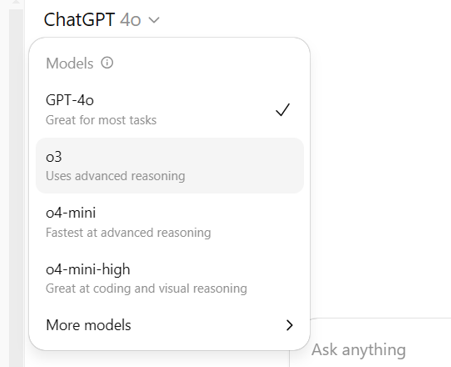 ChatGPT o3