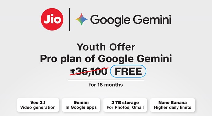 jio free gemini pro